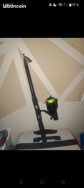 Ensemble peche carpe mer canne telescopique jin long 360 et moulinet 6000 (image 1)