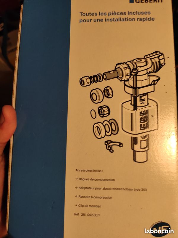 Robinet flotteur Geberit type 290-380 universel - neuf sous emballage - Marque Geberit Totalement n (image 2)