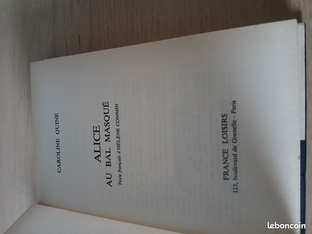 3 livres Alice . C Quine (image 5)