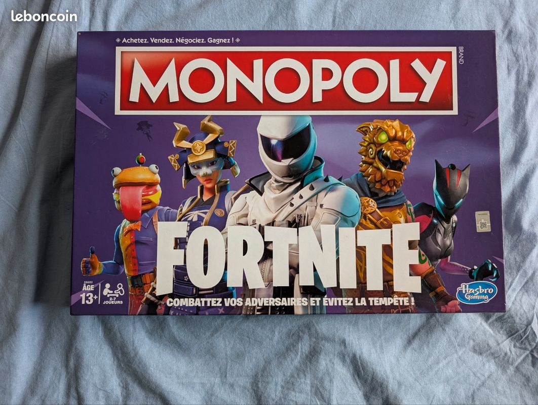 🎮 Monopoly Fortnite – Hasbro Gaming – Jeu complet – Version française (image 1)