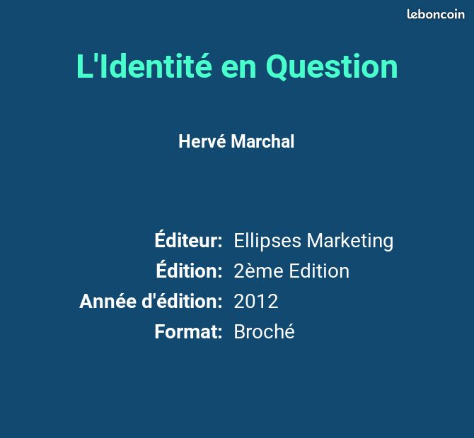 L'Identité en Question - Hervé Marchal (image 2)