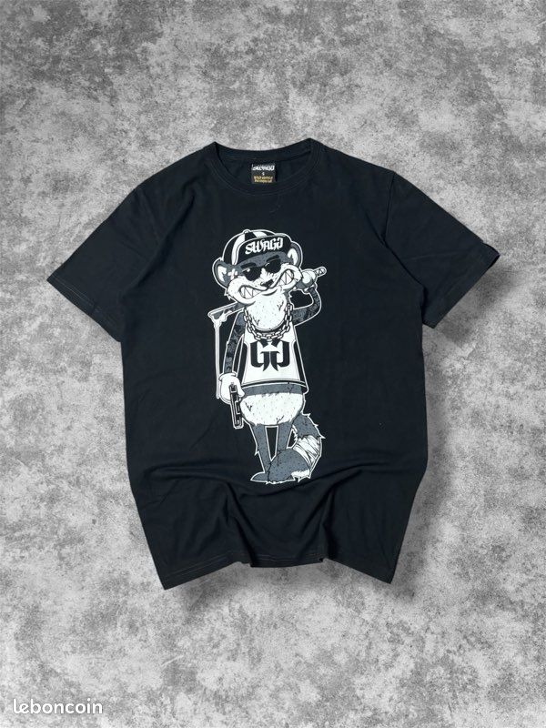 T-shirt Graphique Y2k Femme Taille S - Manches Courtes, Blanc, Style Rétro Année 2000 - Neuf Sans étiquettes