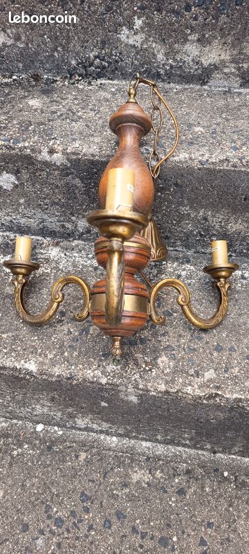 Lustre vintage 3 branches (image 2)