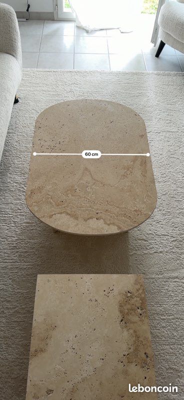 Table basse en travertin (image 5)