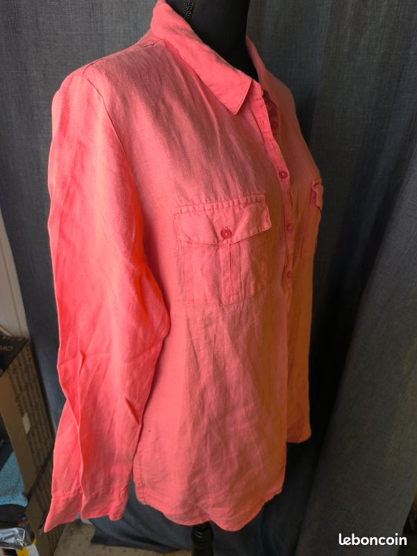 Chemise femme manches longues en lin t 42 Marque monoprix Autre