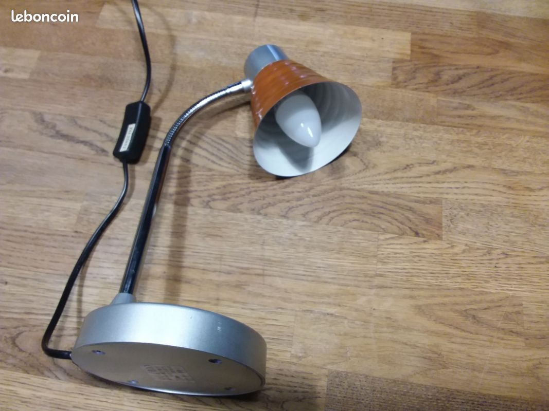 Lampe de bureau orange (image 4)