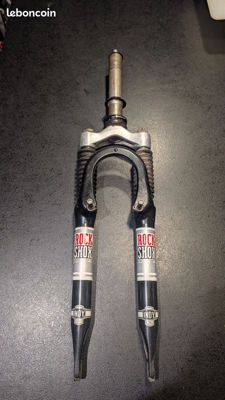 Fourche VTT Vintage Rockshox Indy XC 26 Pouces, 1998, 2 Soufflets, 120mm X 25,4mm