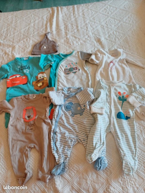Lot 6 pyjamas garçon 3 mois (image 1)