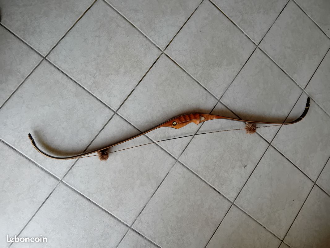 Arc Traditionnel Recourbé 51 Pouces - En Bois Et Fibre De Verre - Pour