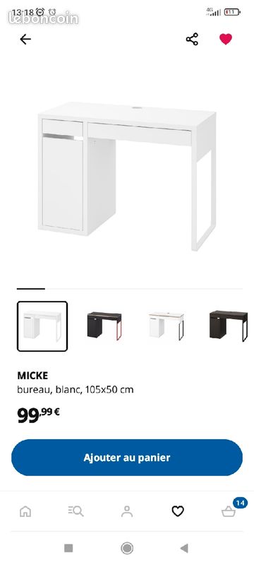 Cherche meuble Ikea Alex ou lack blanc (image 5)