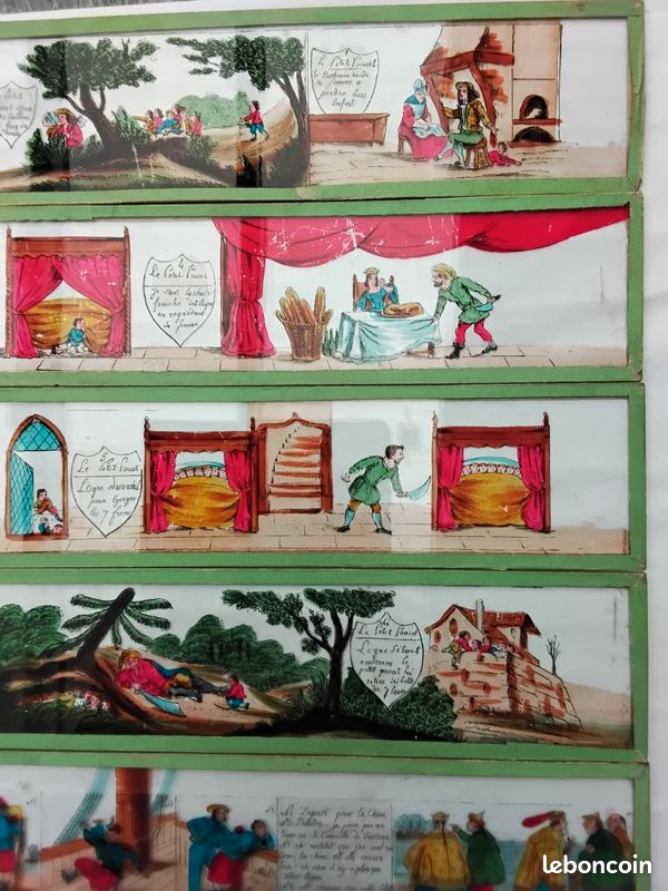 3 histoires avec 17 plaques de verre pour Lanterne Magique - Jeux
