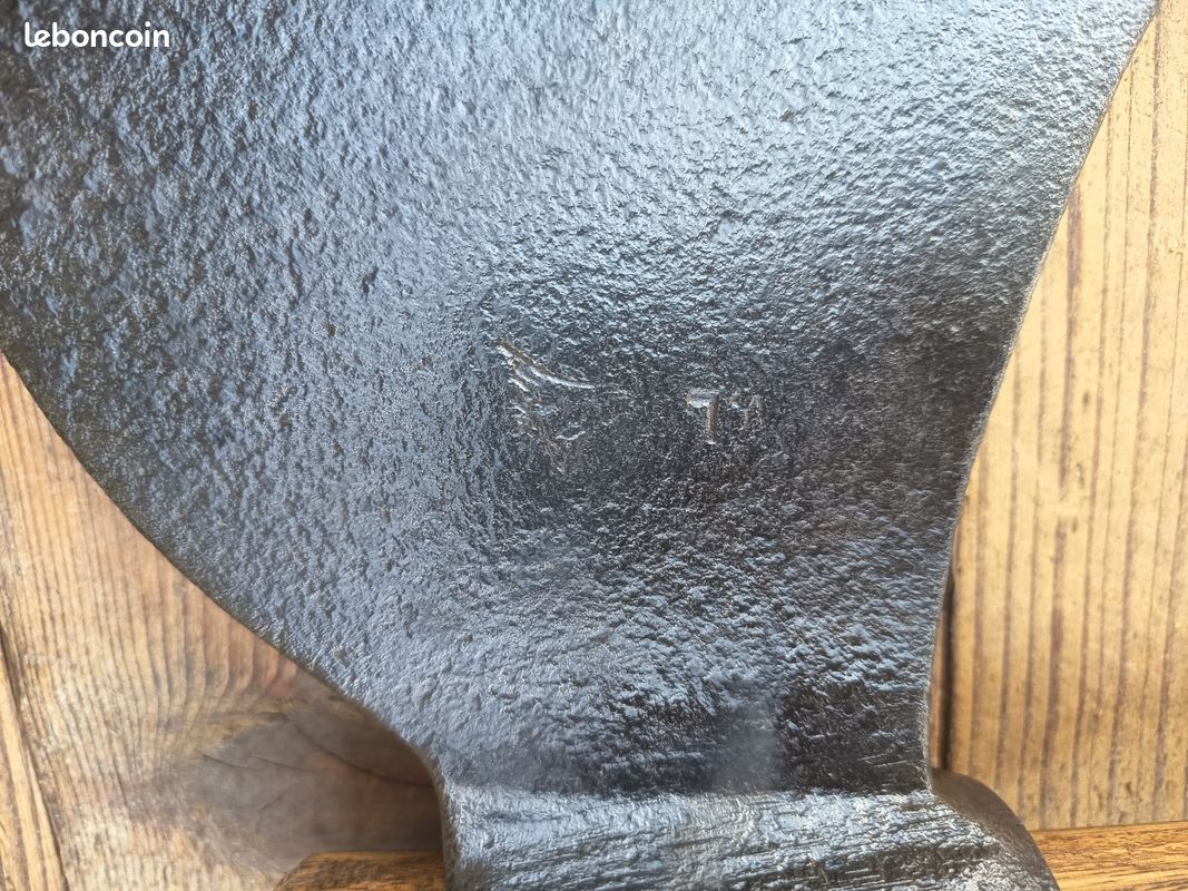 hache à bûcher outil ancien Sabotier Old Tool Axe Réf 26/8 | UK