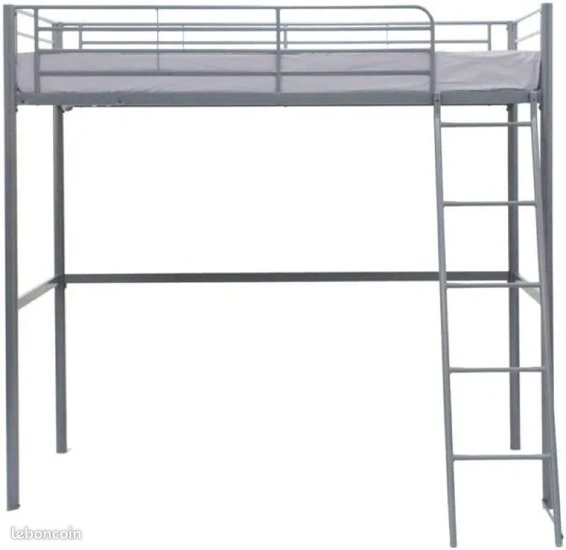 Lit mezzanine gris (image 2)