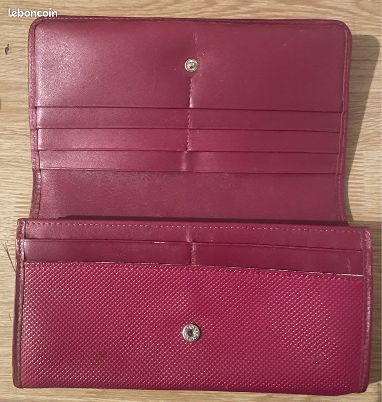 Portefeuille femme Longchamp couleur bordeaux (image 5)