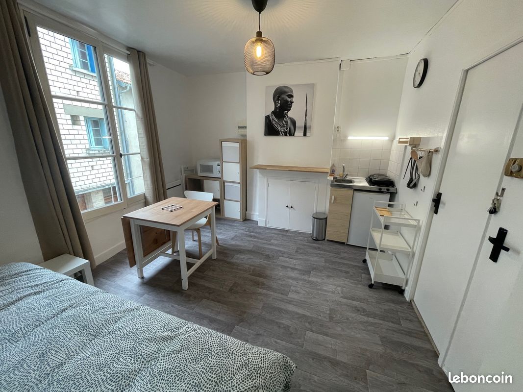 A LOUER STUDIO MEUBLÉ CŒUR DE VILLE 16m2 HYPERCENTRE ETUDIANT POITIERS - Poitiers 86000 (image principale 0)