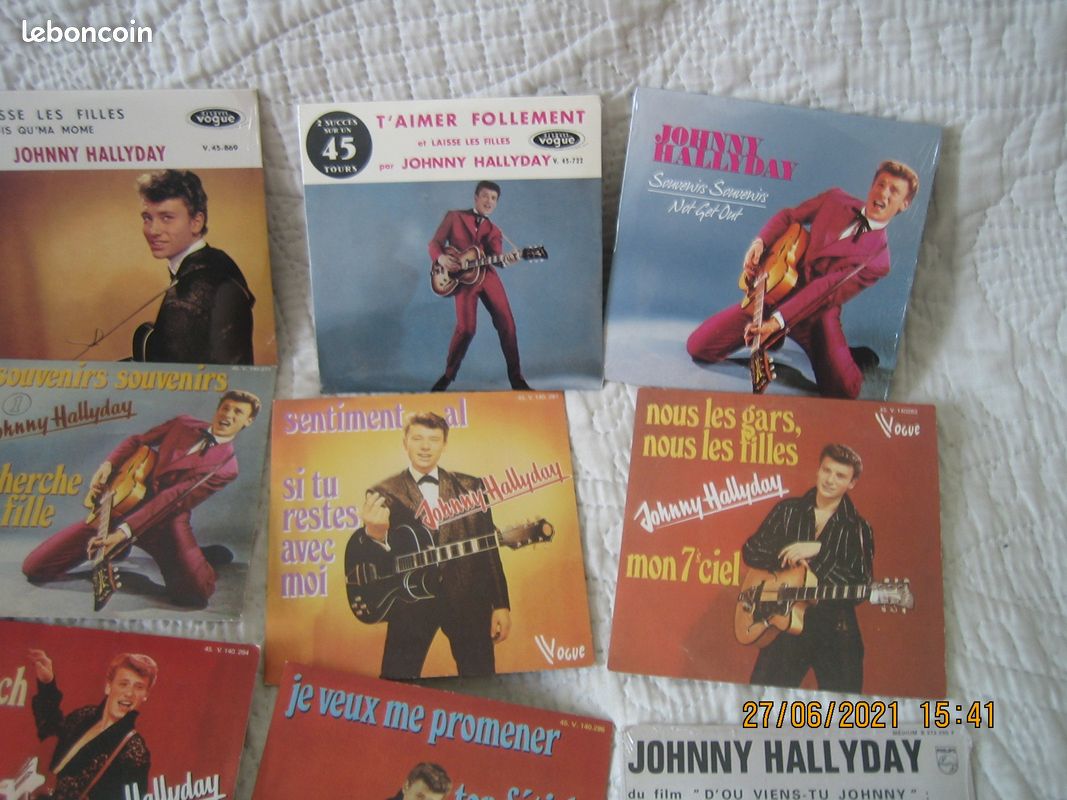 Hallyday lot de cd SP par 10 (image 2)