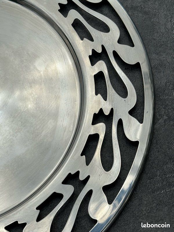 Plat de service, plateau Alessi, acier inoxydable | €60