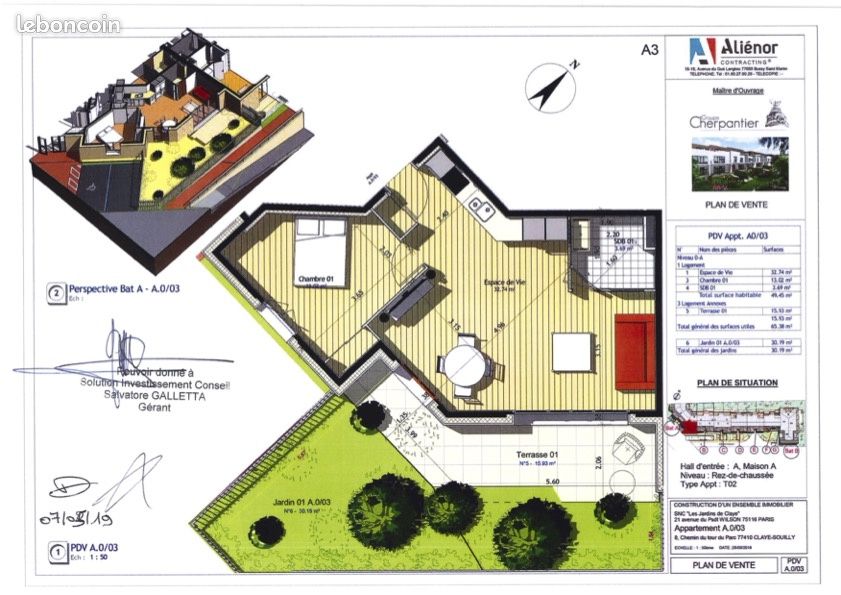 Appartement 2 pièces 49 m² · à Claye-Souilly · 49 m² · 894 €