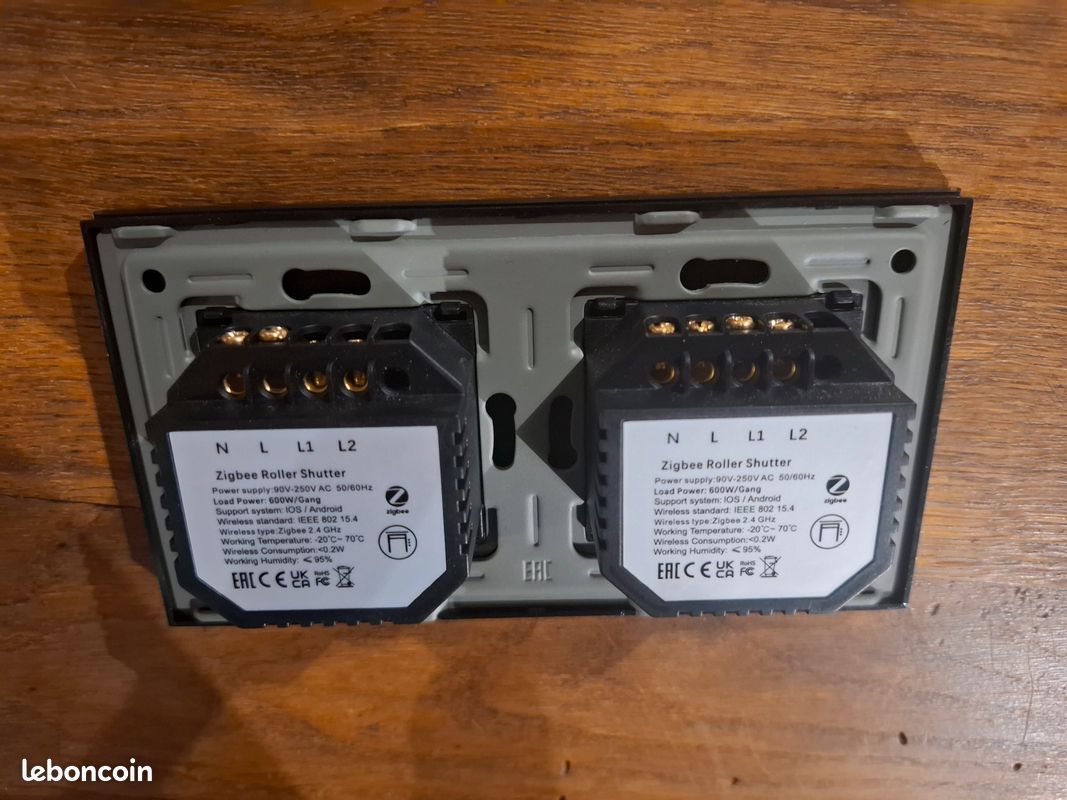 BSEED Zigbee interrupteur tactile de volet roulant (image 2)