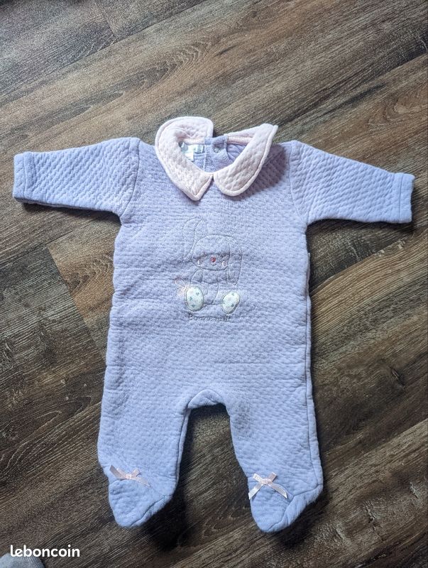 Lot 6 pyjamas velours chaud 3 mois (image 6)