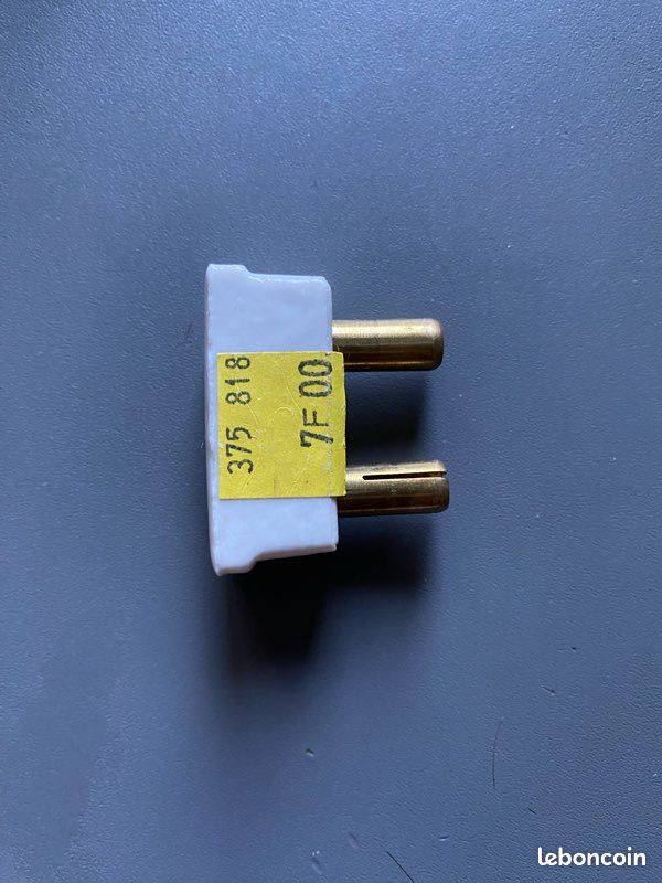Fusible Ancien En Porcelaine PTT – 3 Ampères, Pour Ligne Téléphone, Neuf