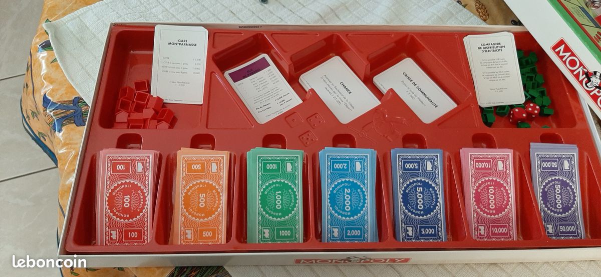 Jeu Monopoly Parker Français De 1992 - Édition Vintage Complète Et Rare - Collection