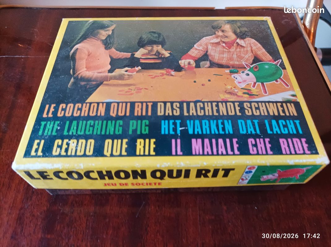 Jeu de société vintage le cochon qui rit (image 1)