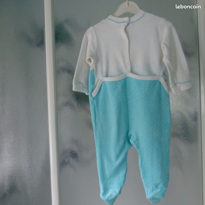 Pyjama mixte "petits oursons" T.12 mois (80 cm) (image 3)