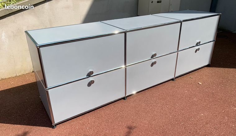 USM Haller Meuble sideboard TV Hi-Fi - QUICK SHIP | blanc pur | USM DE