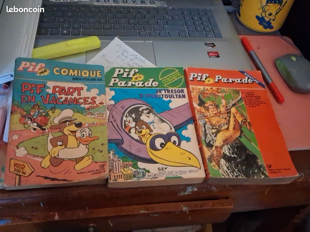 3 B D de PIF PARADE ET COMMIQUE VINTAGE (image 1)