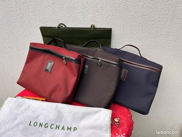Longchamp porte-documents Boxford Noir Bleu Bourdeau TBÉ