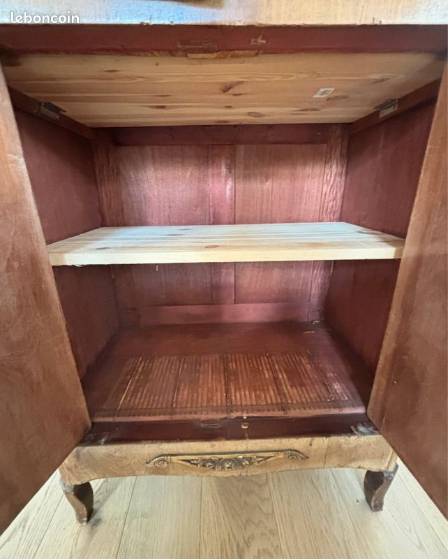 Meuble en bois et marbre (image 6)