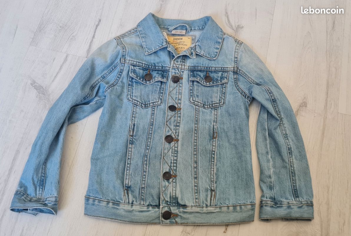 Veste en jean zara 8 ans (image 1)
