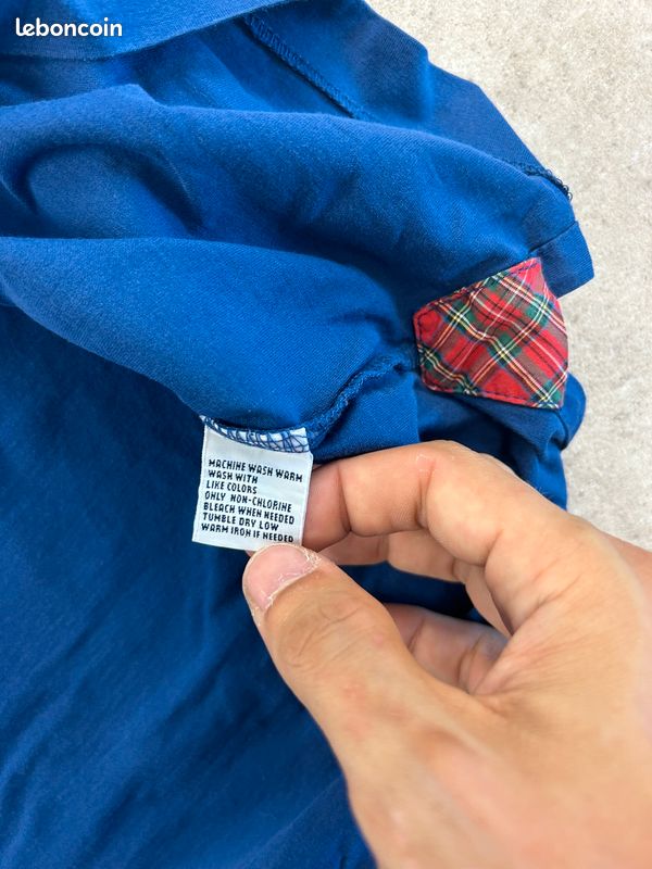Polo 100% coton Ralph Lauren Marine pour homme M #PRL.287 (image 7)