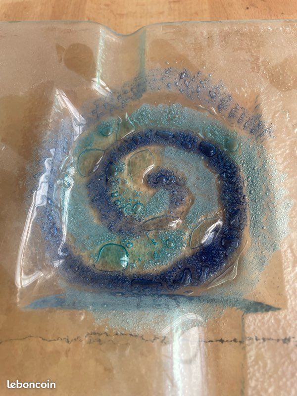 Cendrier de collection verre soufflé contemporain (image 4)