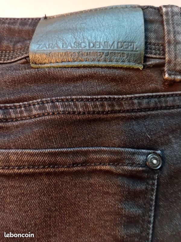 Jean noir 38 Zara low rise skinny (image 9)