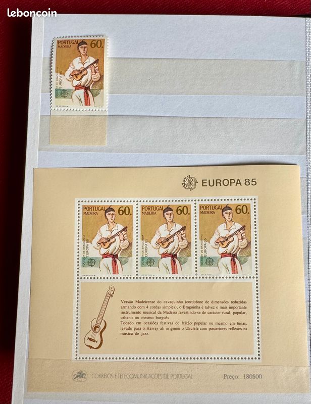 Philatélie : Timbres EUROPA 1985 – Collection complète (image 1)