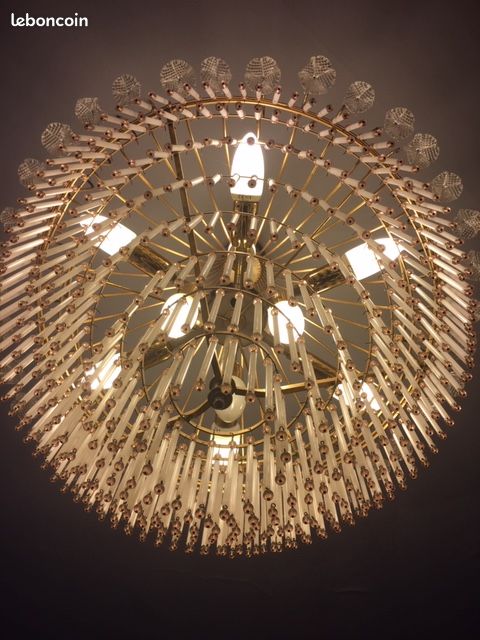 Lustre cristal d'epoque (image 3)