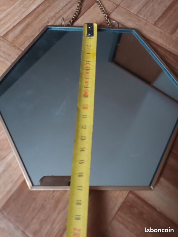 Miroirs Convexes Hexagonaux - Lot De 3 (17, 19, 22cm) - Décoration Murale Style Cabinet De Curiosités - Résine