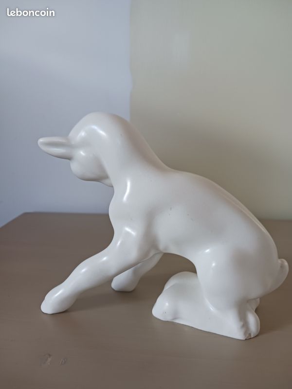Chevreau blanc en céramique (image 5)