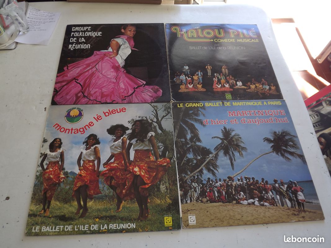 Lot musique du monde 4 lp reunion martinique - CD - Musique