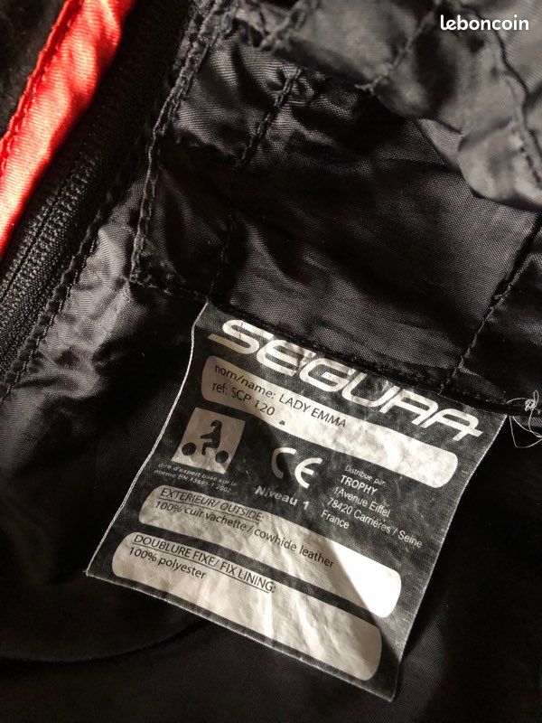 Pantalon moto Segura noir (image 3)