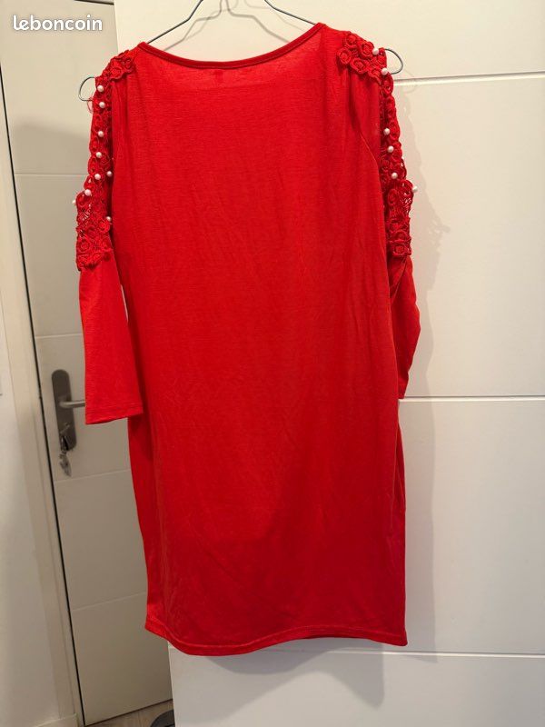 Robe tunique rouge (image 2)