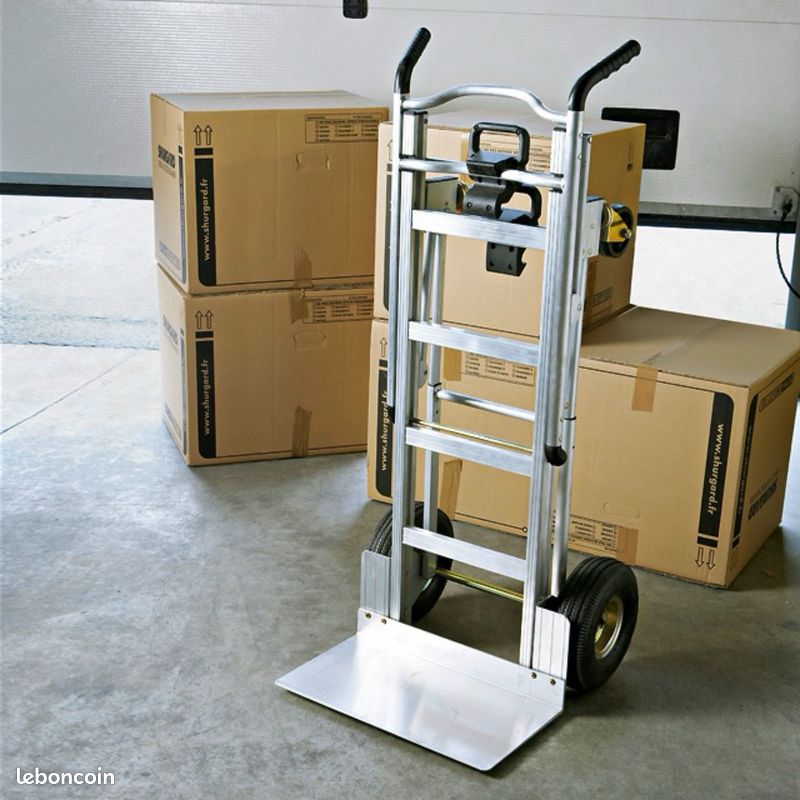 Diable chariot de transport inclinable charge lourde (image 1)