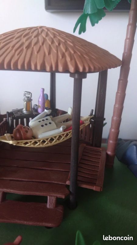 Playmobil vintage 1991 rare île des pirates XXL 3799 + radeau et accessoires divers (image 2)
