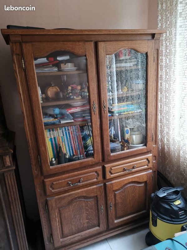 Urgent Négociable Meuble. E bibliothèque chêne très bon etat (image 2)