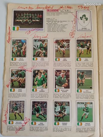 Vignette autocollant sticker Panini Rugby 76
