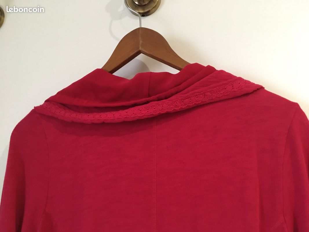 Tunique rouge TL 38/40 Maille coton voile (image 6)