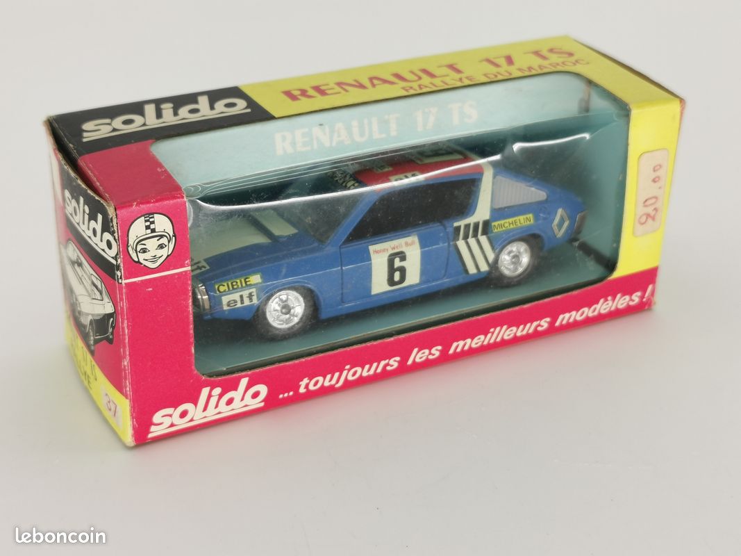 Rare Solido Original Renault 17 TS N°6 Rallye Du Maroc 1972