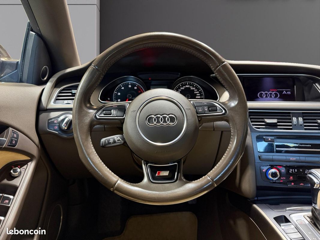 AUDI A5 FACELIFT CABRIOLET 2.0 TFSI 211 S LINE MULTITRONIC 211Ch CONFIGURATION RARE SONO B&O SIEGES CHAUFFANTS CLIM AUTO BI ZONE TELEPHONE AUDIO BT Garantie 12 mois (image 18)